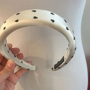 Handmade White Heart Pattern Headband